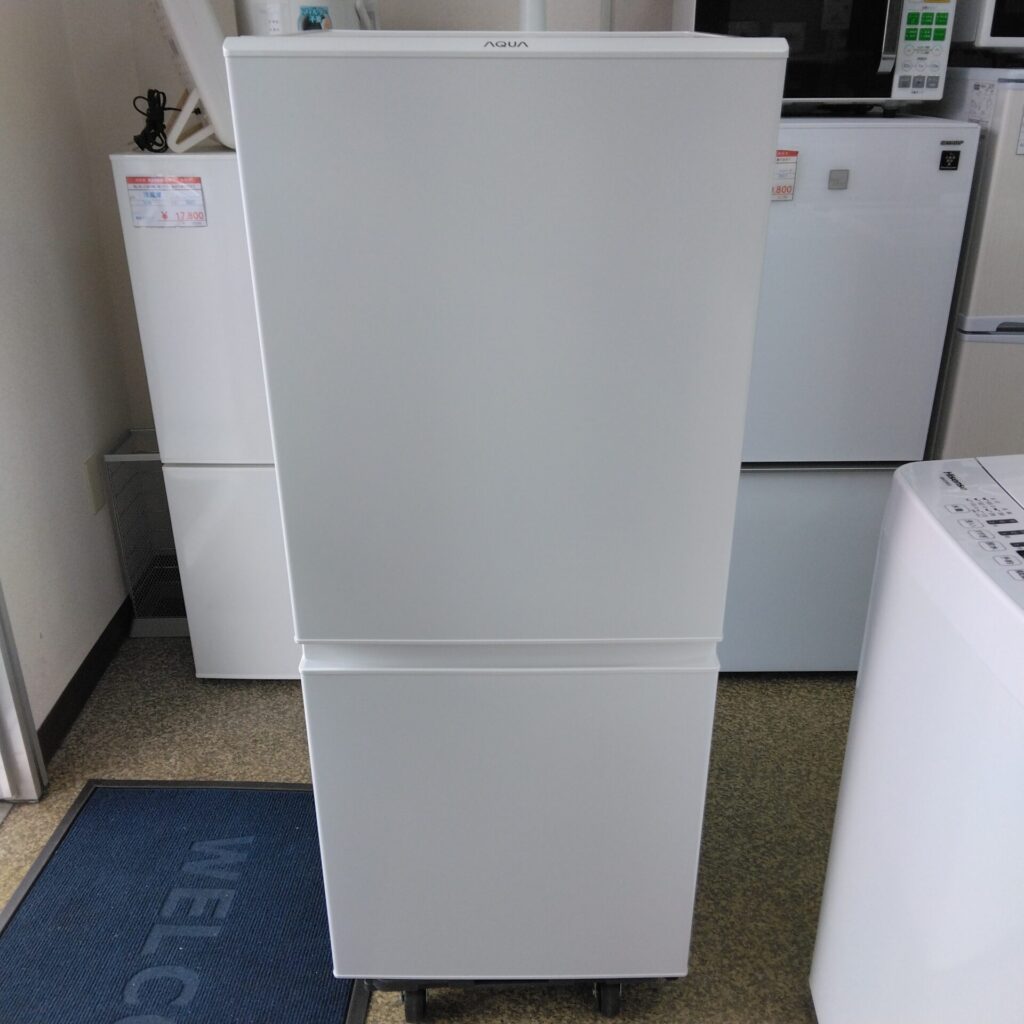 2ドア 冷蔵庫 126L アクア 2022年製 - リサイクルショップ 家電へGO！