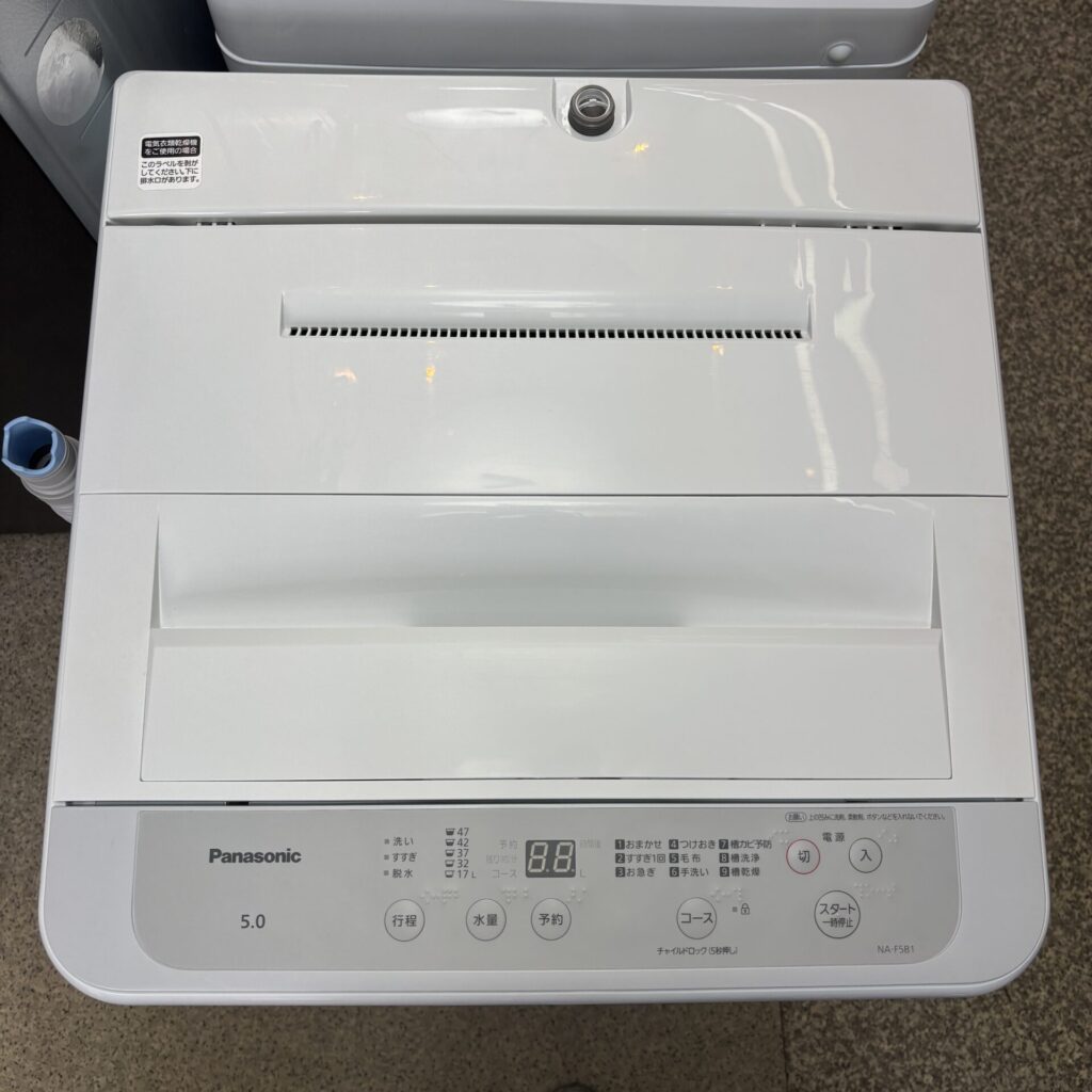 2022年製 Panasonic全自動洗濯機 5kg NA-F5B1 - リサイクルショップ