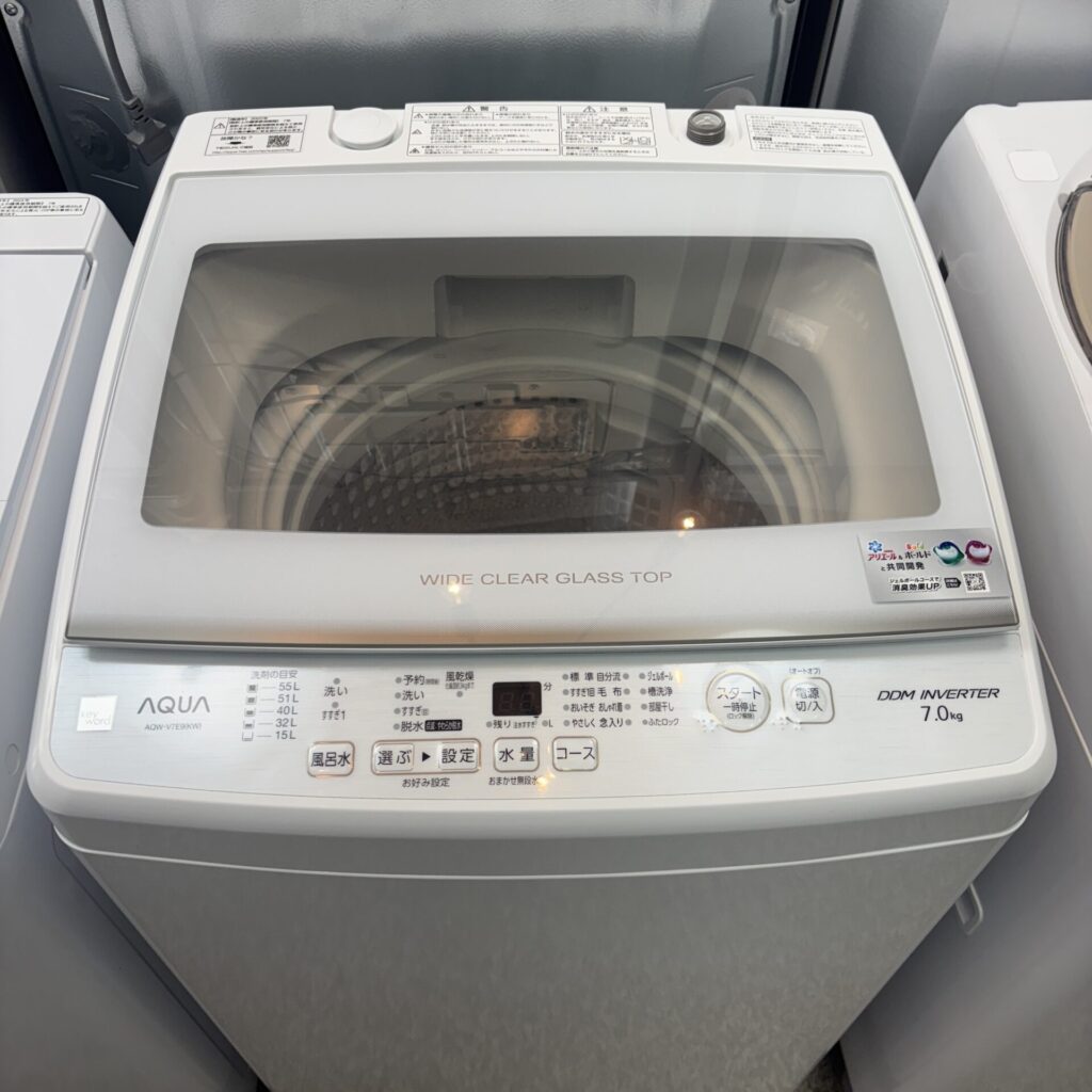 2022年製 アクア 全自動洗濯機 7.0kg AQW-V7E9 - リサイクルショップ